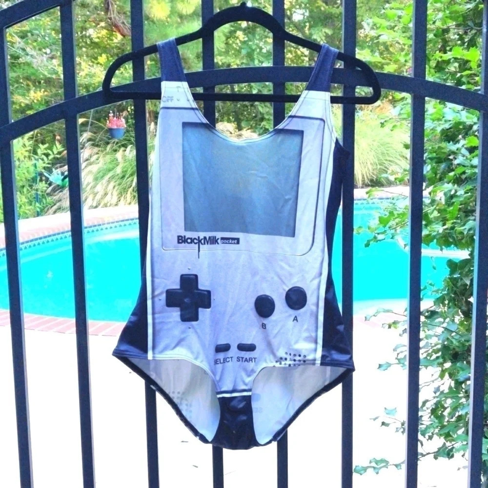 Blackmilk Nintendo swimsuit deadstock
